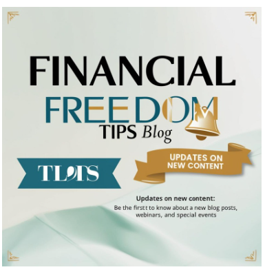 "Newsletter: Financial Freedom Tips Blog with updates on new content. Be the first to know about new blog posts, webinars, and special events.